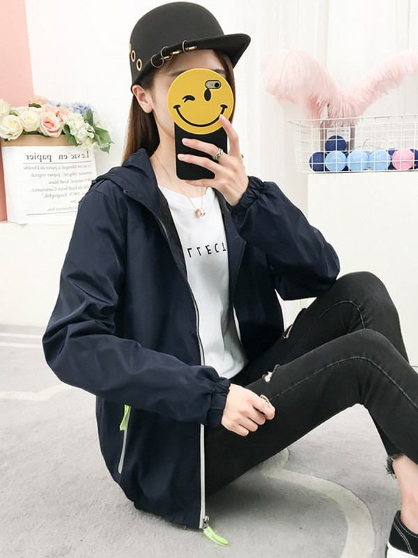 „Hoip Jeeky“ pavasario rudens sportinė striukė su gobtuvu, moteriška negabaritinė striukė, bėgimo paltai, pora, atspari vėjui, vandeniui atspari mada, visų rungtynių tendencija