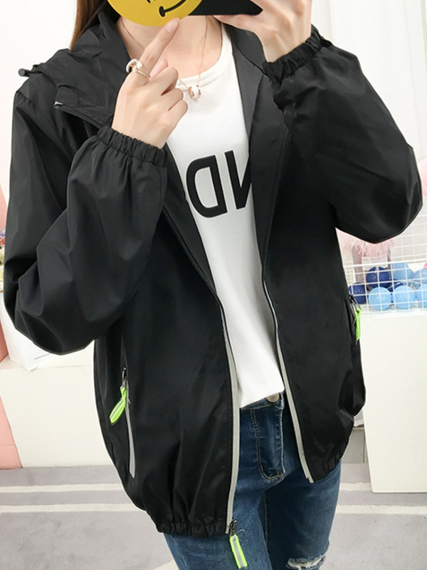 „Hoip Jeeky“ pavasario rudens sportinė striukė su gobtuvu, moteriška negabaritinė striukė, bėgimo paltai, pora, atspari vėjui, vandeniui atspari mada, visų rungtynių tendencija