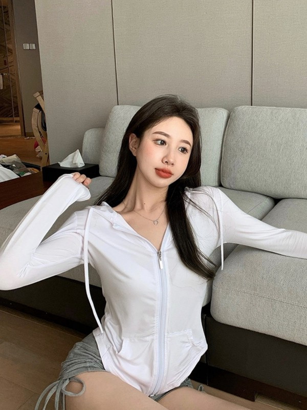 „Hoip Jeeky“ amerikietiška senovinė sportinė striukė, moteriška lieknėja, plona, greitai džiūstanti, kvėpuojanti viršutinė moteriška jogos paltai su gobtuvu 2022 m. vasara