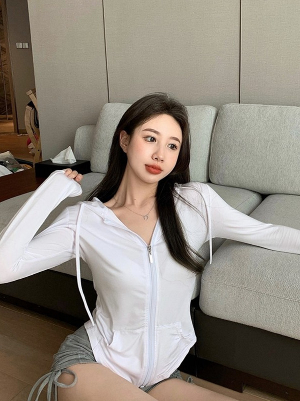 „Hoip Jeeky“ amerikietiška senovinė sportinė striukė, moteriška lieknėja, plona, greitai džiūstanti, kvėpuojanti viršutinė moteriška jogos paltai su gobtuvu 2022 m. vasara