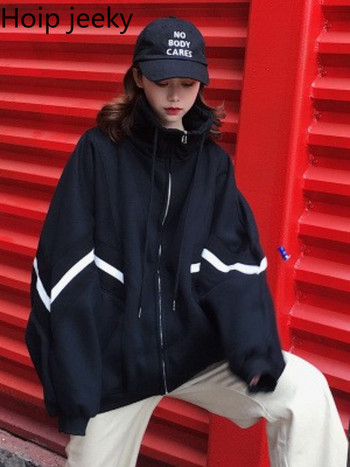 Hoip Jeeky Φθινοπωρινό χειμερινό αθλητικό μπουφάν Γυναικεία κορεατική έκδοση Παχυντικά παλτό Αντιανεμικό αδιάβροχο αναπνεύσιμο μόδας All-match