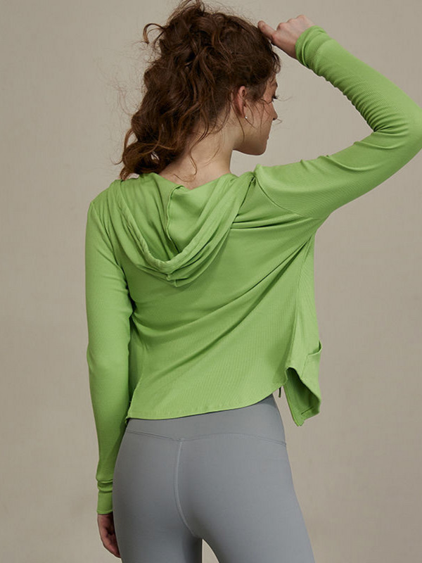 „Hoip Jeeky“ amerikietiška senovinė sportinė striukė, moteriška lieknėja, plona, greitai džiūstanti, kvėpuojanti viršutinė moteriška jogos paltai su gobtuvu 2022 m. vasara