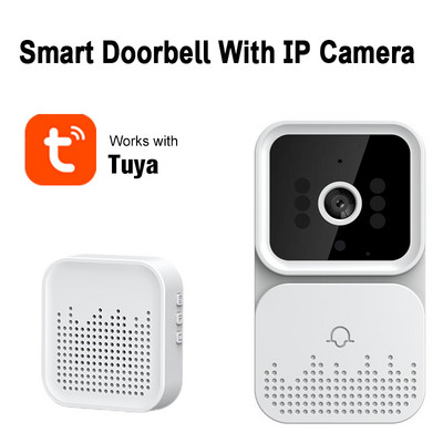 Tuya vezeték nélküli video csengő digitális vizuális kaputelefon WIFI 2.4G 5GHZ vízálló elektronikus védő 1080p otthoni biztonsági kamera