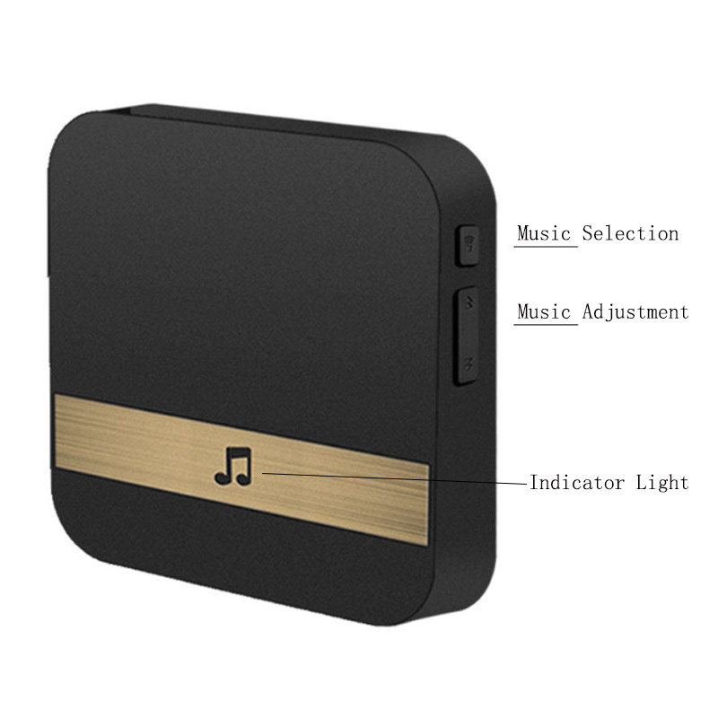 Belaidis vidinis išmanusis skambučio skambutis 433MHz 300M Namų tolimojo skambučio išmanusis vaizdo durų skambutis EU US AU JK Optianal