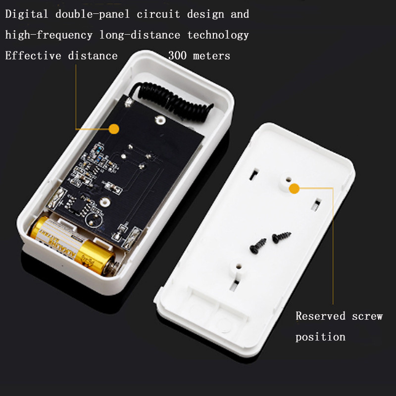 Belaidis vidinis išmanusis skambučio skambutis 433MHz 300M Namų tolimojo skambučio išmanusis vaizdo durų skambutis EU US AU JK Optianal