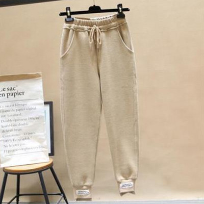 Pantaloni de sport de jogging pentru femei de iarnă Pantaloni de antrenament din lână, uni, grosi, casual, de sport de iarnă, de alergare Pantalones Mujer
