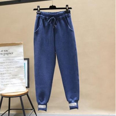 Pantaloni de sport de jogging pentru femei de iarnă Pantaloni de antrenament din lână, uni, grosi, casual, de sport de iarnă, de alergare Pantalones Mujer