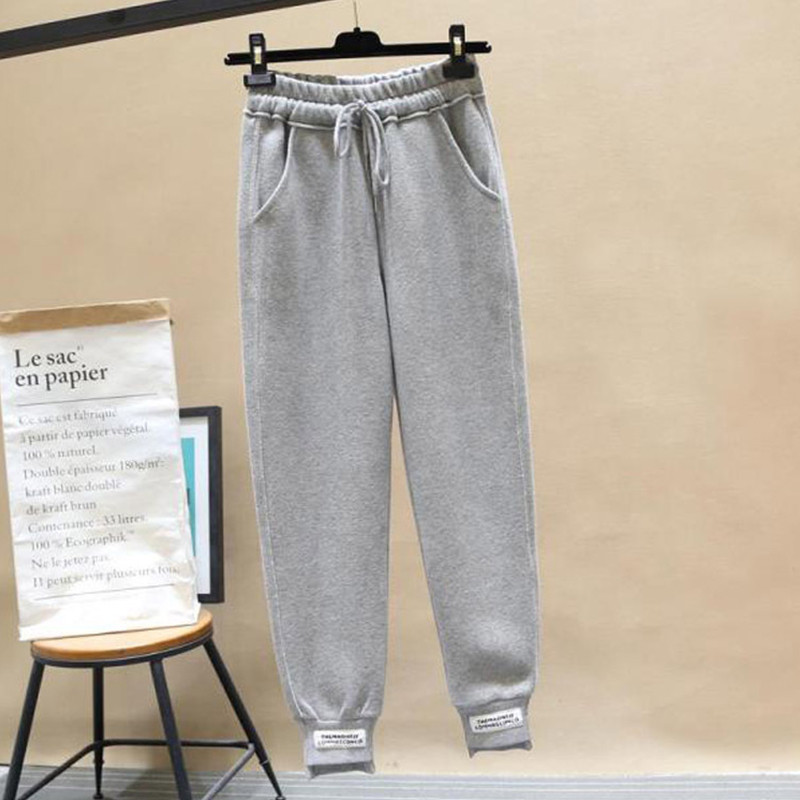 Pantaloni de sport de jogging pentru femei de iarnă Pantaloni de antrenament din lână, uni, grosi, casual, de sport de iarnă, de alergare Pantalones Mujer
