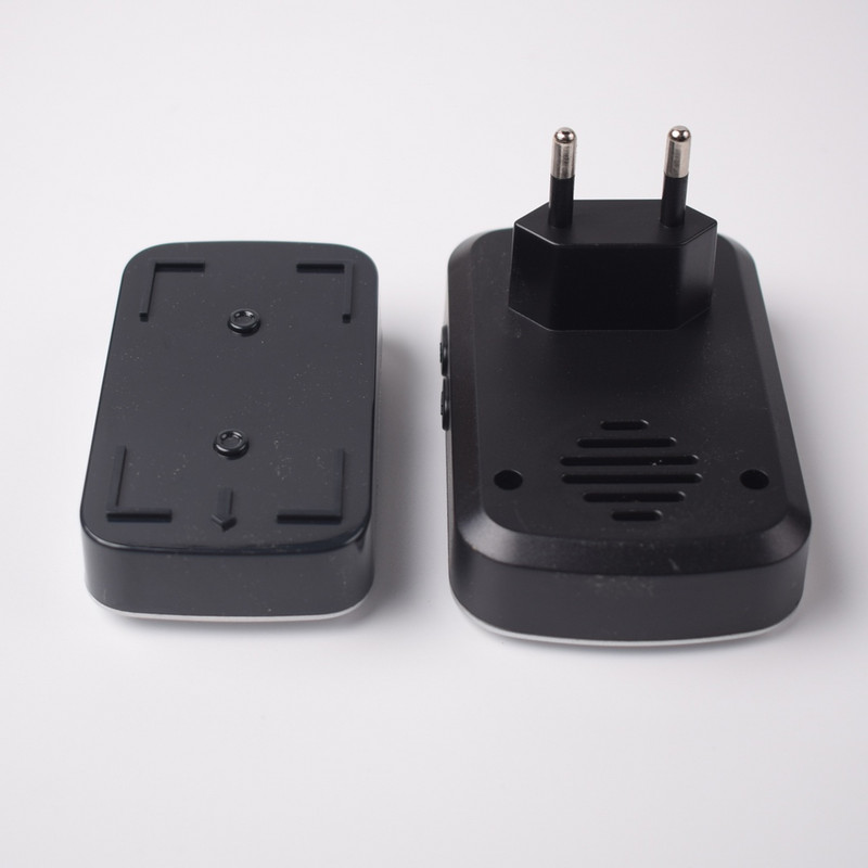 Veekindel traadita uksekell EU Plug Smart kaugjuhtimispult Uksekella helinad akuga AC 100V-240V