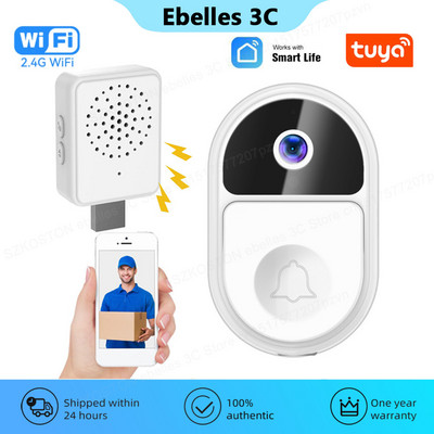 Tuya Smart video uksekell HD välistingimustes juhtmevaba uksekell öönägemine WiFi kaamera video sisetelefon Smart Life turvakaitse