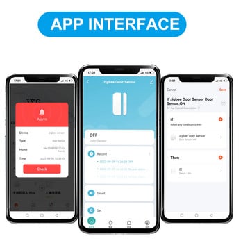 Tuya WiFi/Zigbee αισθητήρας παραθύρου πόρτας Ανιχνευτής γκαραζόπορτας συμβατός με Alexa Google Home Smar tLife APP Δωρεάν προσαρμοσμένο ΛΟΓΟΤΥΠΟ
