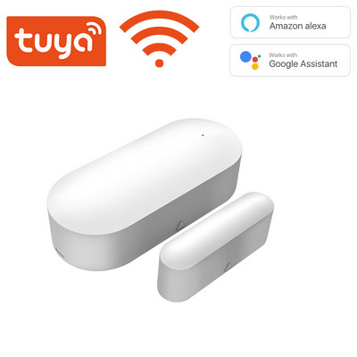 Tuya Smart WiFi/Zigbee durvju sensora durvju atvēršanas/aizvēršanas detektori Wi-Fi mājas signalizācija saderīga ar Alexa Google Home Smart Life lietotni