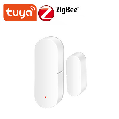 Tuya Smart WiFi/Zigbee Senzor ușă Detectoare ușă deschisă/închisă Alarmă Wifi Acasă Compatibilă cu aplicația Alexa Google Home Smart Life