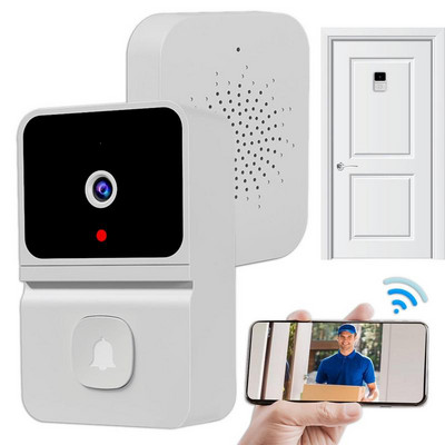 Ασύρματο κουδούνι εξωτερικού χώρου Ψηφιακό κουδούνι πόρτας Αδιάβροχο οικιακή κάμερα ασφαλείας ευρείας γωνίας Έξυπνα κουδούνια πόρτας με νυχτερινή όραση
