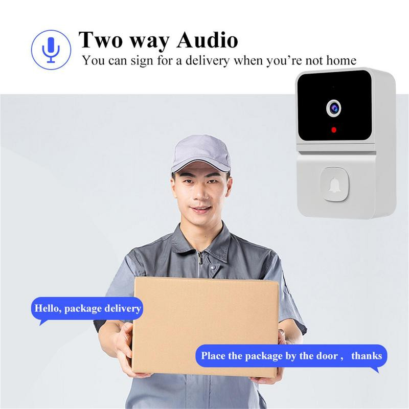Lauko belaidis skaitmeninis durų skambutis vandeniui atsparus namų apsaugos durų kamera plataus kampo išmanieji durų skambučiai su naktiniu matymu