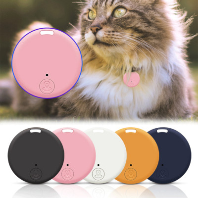 Mini Dog GPS Bluetooth 5.0 Tracker Anti-Lost Συσκευή Στρογγυλή συσκευή Anti-Lost Τσάντα για παιδιά κατοικίδιων ζώων Παρακολούθηση Smart Finder Locator