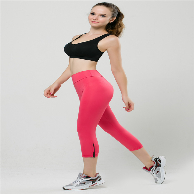 Γυναικεία Αθλητικά Κολάν για Τρέξιμο Προπόνηση Γυμναστική Ρούχα Γυμναστικής Γυναικεία Παντελόνια Γυμναστικής μέχρι τη γάμπα Ελαστική Τζόκινγκ