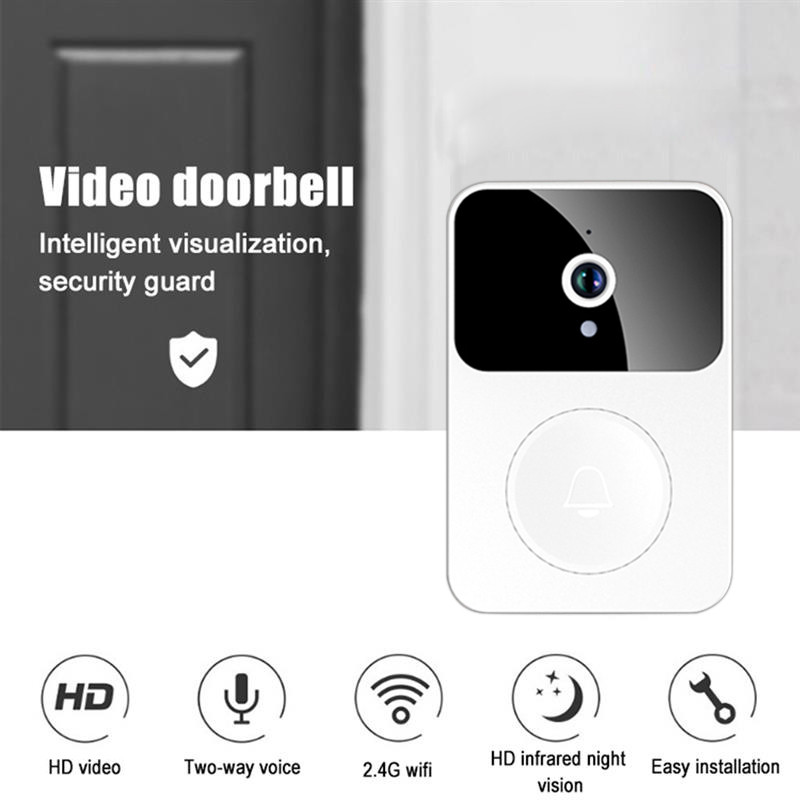 Sonerie inteligentă vizualizabilă X9 USB 2.4G Wireless WiFi APP Voce Video 1080P Electro Cat Eye Soneria automată cu vedere nocturnă