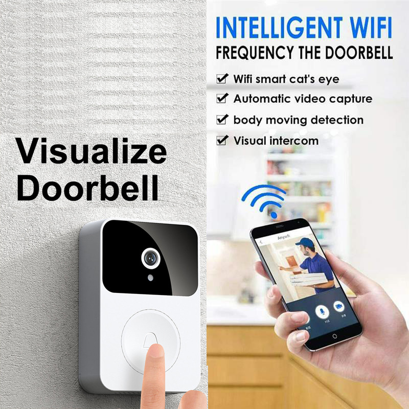 Sonerie inteligentă vizualizabilă X9 USB 2.4G Wireless WiFi APP Voce Video 1080P Electro Cat Eye Soneria automată cu vedere nocturnă