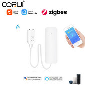 CORUI Tuya Zigbee ūdens noplūdes trauksmes signāls Ūdens noplūdes sensora detektora plūdu brīdinājums ir savietojams ar Alexa Google Home Smart Life