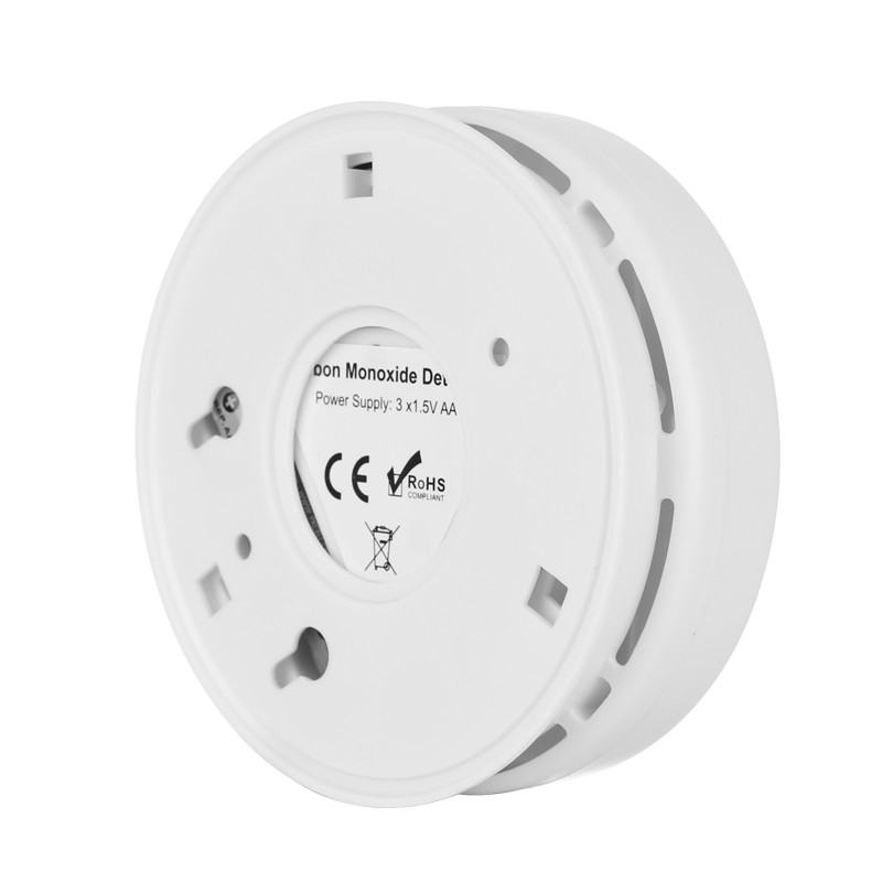 Senzor LCD de CO de înaltă sensibilitate pentru acasă Funcționează fără fir Sunet de sirenă de 85 dB încorporat Detector de alarmă de avertizare de otrăvire de monoxid de carbon