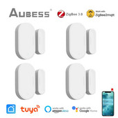 Tuya Zigbee 3.0 durvju logu sensors Viedās mājas durvis atvērtas aizvērtas detektors SmartLife lietotņu vadība, izmantojot Alexa Google Home Zigbee2MQTT