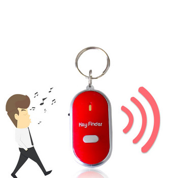Mini Whistle Anti Lost KeyFinder Alarm Wallet Pet Tracker Έξυπνο που αναβοσβήνει Beeping Remote Locator Keychain Tracer Key Finder LED