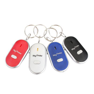 Mini Whistle Anti Lost KeyFinder Alarm Wallet Pet Tracker Έξυπνο που αναβοσβήνει Beeping Remote Locator Keychain Tracer Key Finder LED