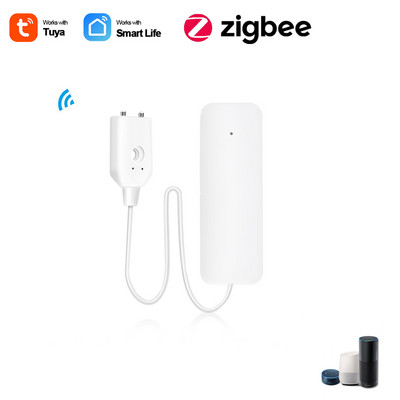 Tuya ZigBee 3.0 viedās mājas ūdens sensora noplūdes detektors plūdu ūdens noplūdes signalizācija darbojas ar Tuya Zigbee centrmezglu