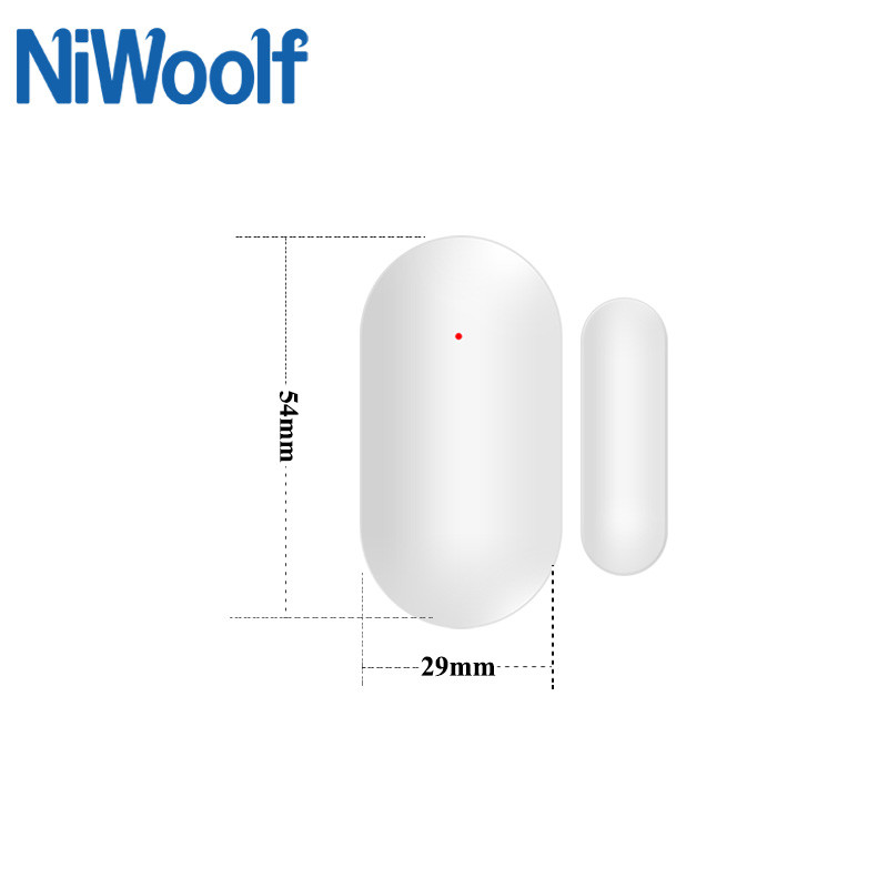 Bezdrôtový senzor dverí 433MHz detektor otvorených okien EV1527 pre náš inteligentný domáci bezpečnostný poplašný systém proti vlámaniu