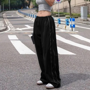 Ежедневни широки панталони Дамски винтидж големи хип-хоп джоггери Harajuku Streetwear BF Женски спортни панталони Широки панталони