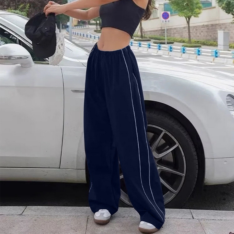 Hétköznapi táskás nadrágok női vintage túlméretezett hip-hop kocogók Harajuku utcai ruházat BF női melegítőnadrág széles szárú nadrág