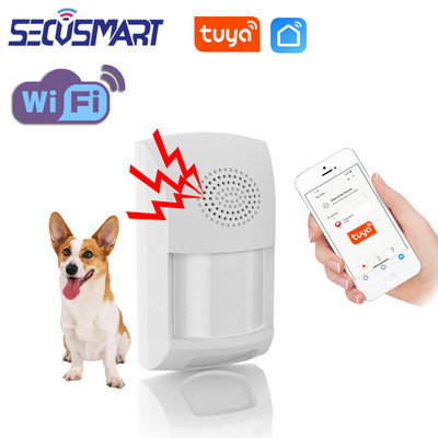 Tuya WiFi PIR infrasarkanais detektors viedās mājas cilvēka kustības sensors 25kg mājdzīvnieku imūnās drošības aizsardzības trauksmes APP tālvadības pults