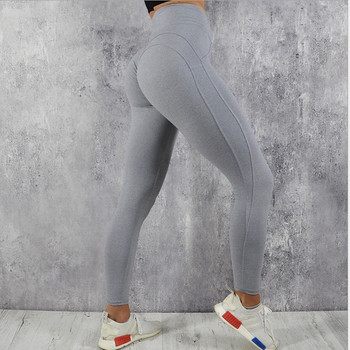 Дамски спортни клинове 2021 Секси панталони за бягане с изтичане на пъпа GYM Спортно облекло Чорапогащи Фитнес компресионни чорапогащи Push Up Hips Leggings