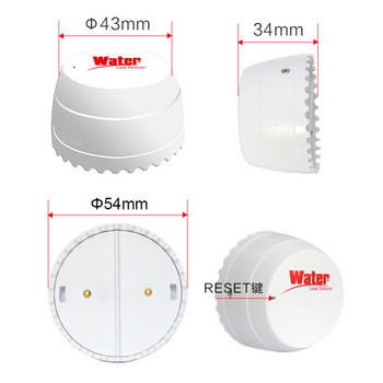 CORUI Сензор за потапяне във вода WiFi Детектор за изтичане на вода от наводнение Аларма Водоустойчив Smart Home Security Smart Life APP Дистанционно наблюдение