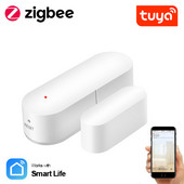 Tuya Smart ZigBee durvju loga kontakta sensors Smart Home bezvadu durvju detektori APP atvēršanas/aizvēršanas tālvadības signalizācija