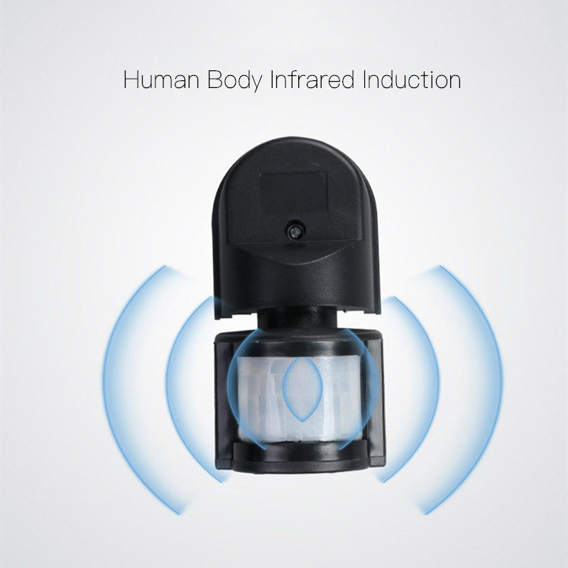 Ac110V~240V kültéri Pir mozgásérzékelő kapcsoló fali lámpa 180 fokos érzékelő érzékelő Pir mozgásérzékelő LED kapcsoló