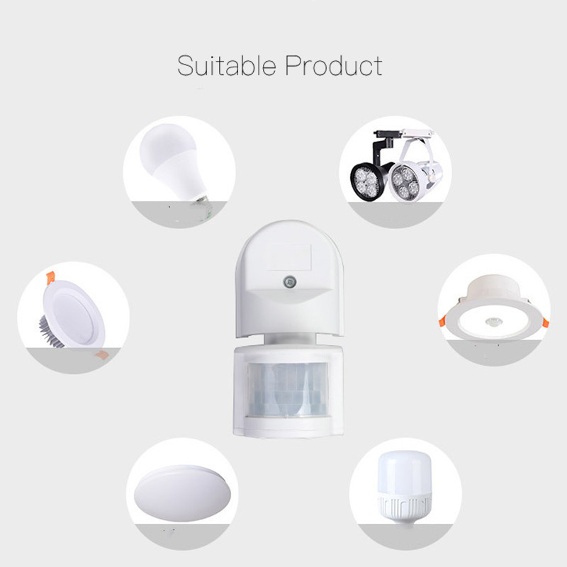 Ac110V~240V kültéri Pir mozgásérzékelő kapcsoló fali lámpa 180 fokos érzékelő érzékelő Pir mozgásérzékelő LED kapcsoló