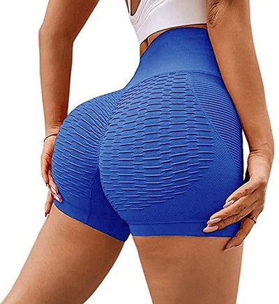 Hip Lift Design Moterys aukštu juosmeniu jogos šortai Spodnie Damskie karštos bėgimo pėdkelnės GYM kelnės Mallas Deporte Mujer
