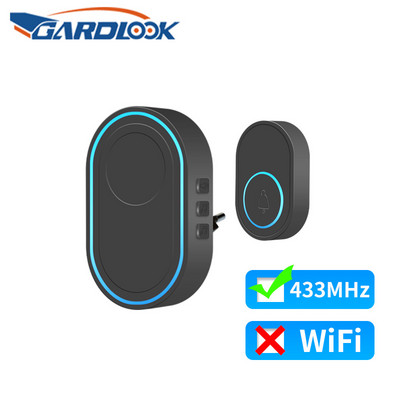 Bezvadu 433Mhz durvju zvans GARDLOOK Intelligent Welcome Home Signalizācijas sistēma EU US Plug Smart Door Bell