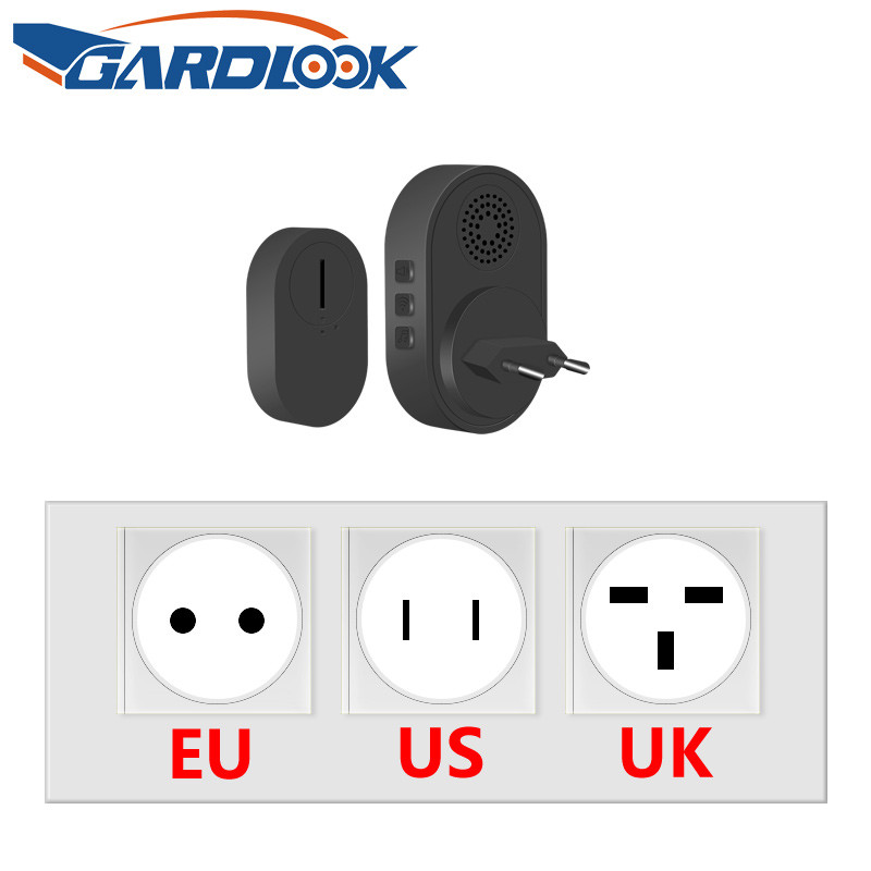 Bezvadu 433Mhz durvju zvans GARDLOOK Intelligent Welcome Home Signalizācijas sistēma EU US Plug Smart Door Bell