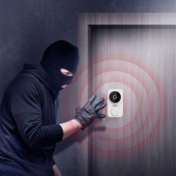 Tuya Smart Video Doorbell Ασύρματη κάμερα HD PIR Ανίχνευση κίνησης IR Συναγερμός Ασφαλείας Κουδούνι πόρτας WiFi ενδοεπικοινωνία για οικιακό διαμέρισμα