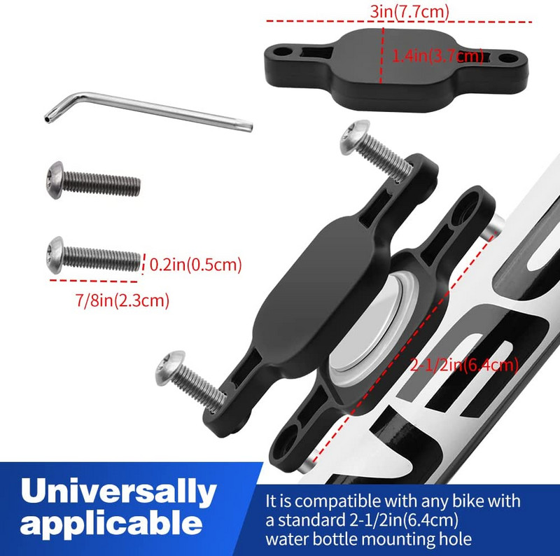 Apple AirTag universālajam velosipēdu izsekotāja stiprinājuma kronšteinam