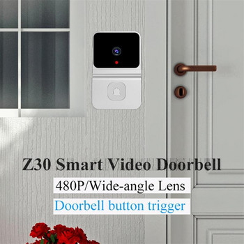 Безжична WiFi камера за звънец Водоустойчив HD видео звънец Интелигентен безжичен звънец на открито с камера за нощно виждане