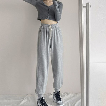 Ροζ φούτερ για γυναίκες Φθινοπωρινά παντελόνια υγείας Hip hop Fitness Φαρδιά βασικά παντελόνια δοκού Παντελόνι γυμναστικής για εξωτερικούς χώρους
