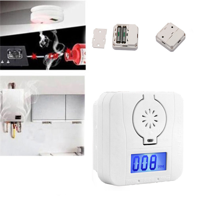 Sigurnosni alarm za ugljični monoksid Digitalno upozorenje Alarmni senzor Detektor Temp LCD zaslon Detektori ugljičnog monoksida Sigurnost doma