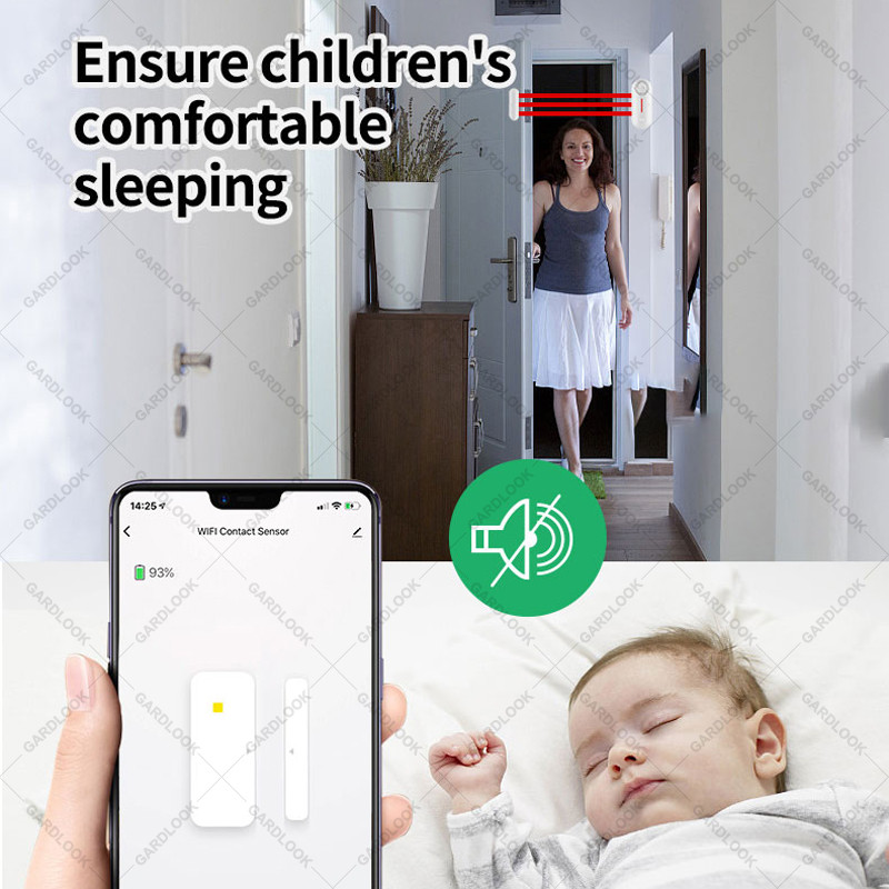 WiFi ajtó érzékelő Tuya Smart Door Nyitott zárt Érzékelők WiFi Alkalmazás Értesítés Google Kezdőlap Alexa ablak Nyitott érzékelő Intelligens élet