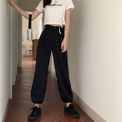 Vispārīgas sporta bikses Sieviešu brīvas plānas ātri žūstošas ikdienas bikses Ice Silk Pants Platas vasaras sporta bikses