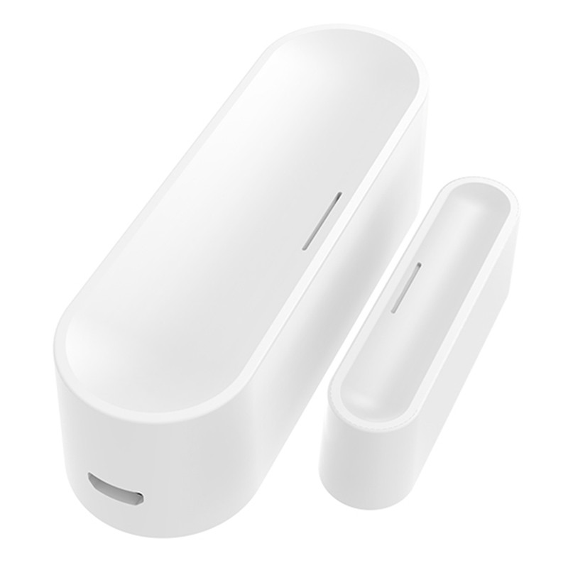 Senzor de ușă de fereastră WIFI Tuya, alimentat prin USB, 2,4 Ghz, detector de deschidere/închidere a ușii, alarmă, dispozitiv pentru casă inteligentă, funcționează cu Asistentul Google