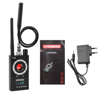 2022 K18 Ασύρματη κάμερα ανιχνευτή 1MHz-6,5GHz GSM Audio Bug Finder GPS Φακός σήματος RF Tracker Detect Multi-function Anti Camera